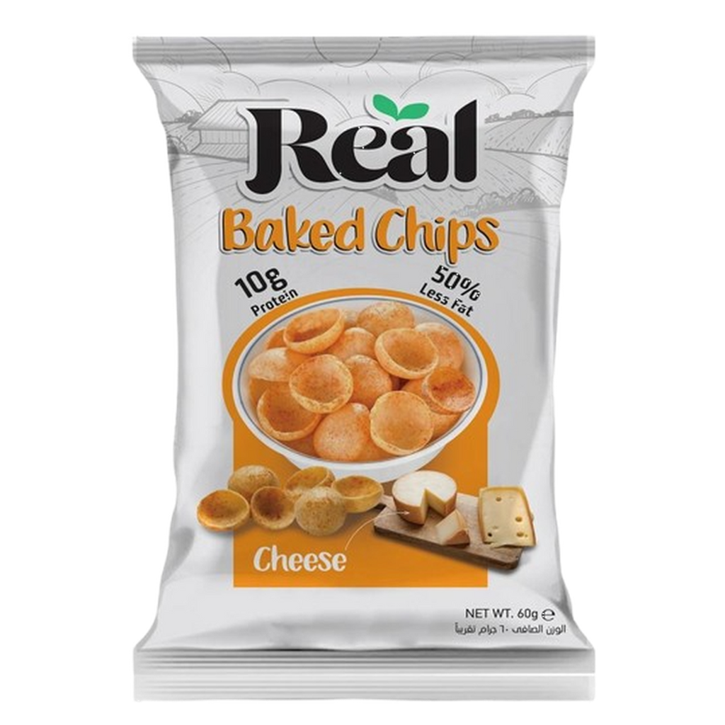 Real Baked Potato Chips Cheese 60 gm