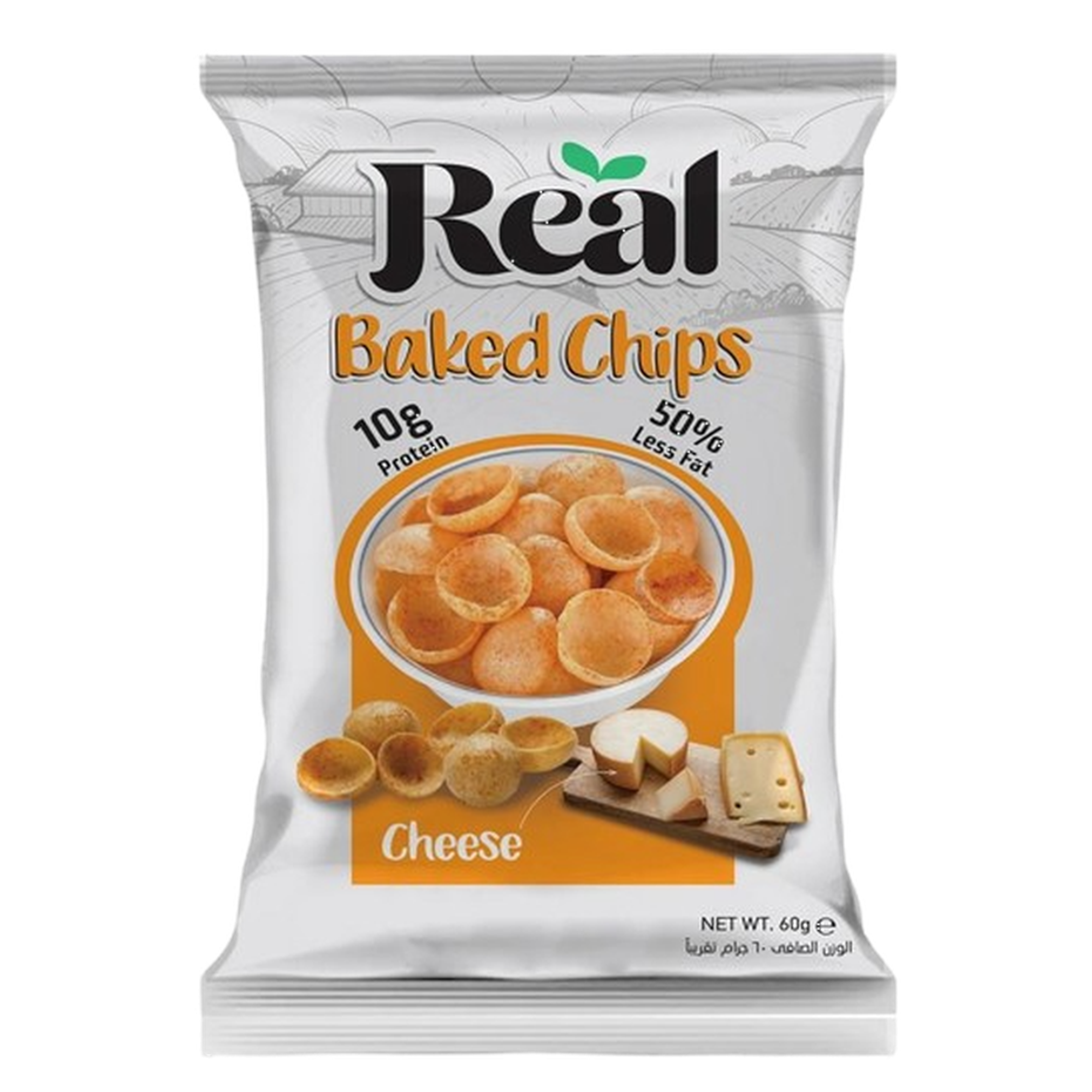 Real Baked Potato Chips Cheese 60 gm