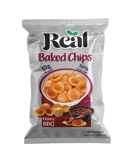 Real Baked Potato Chips Honey BBQ 60 gm