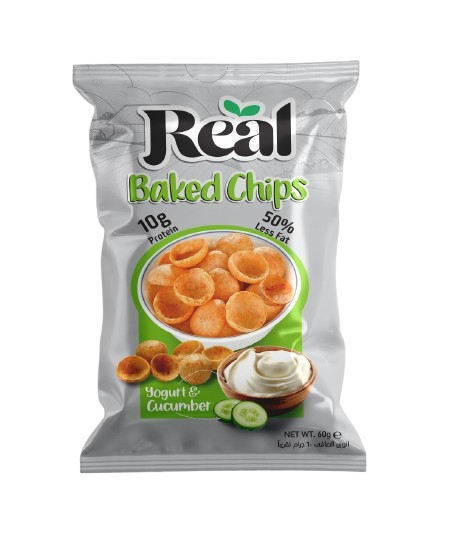 Real Baked Potato Chips Yogurt & Cucumber 60 gm