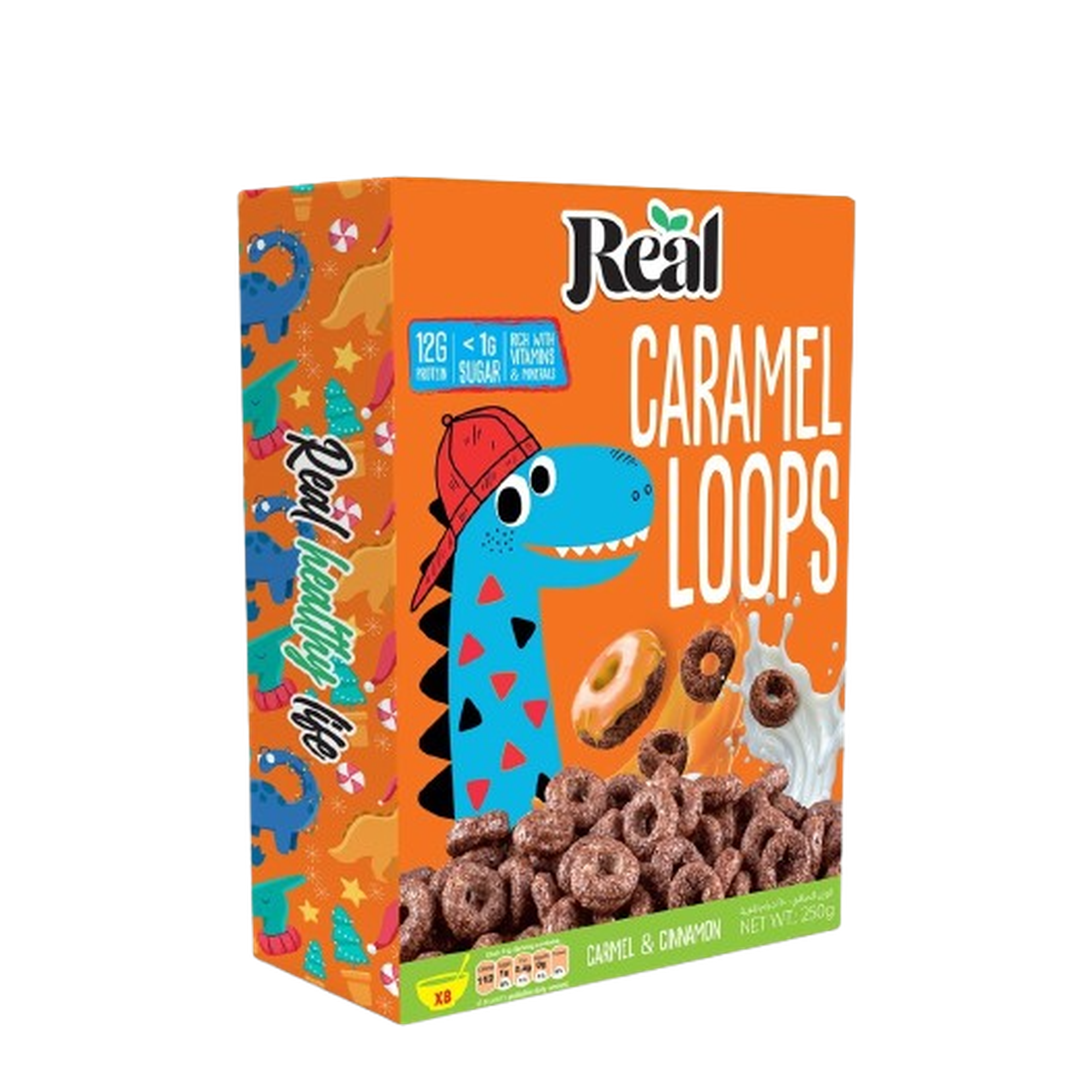 Real Caramel Loops Cereal 250 gm