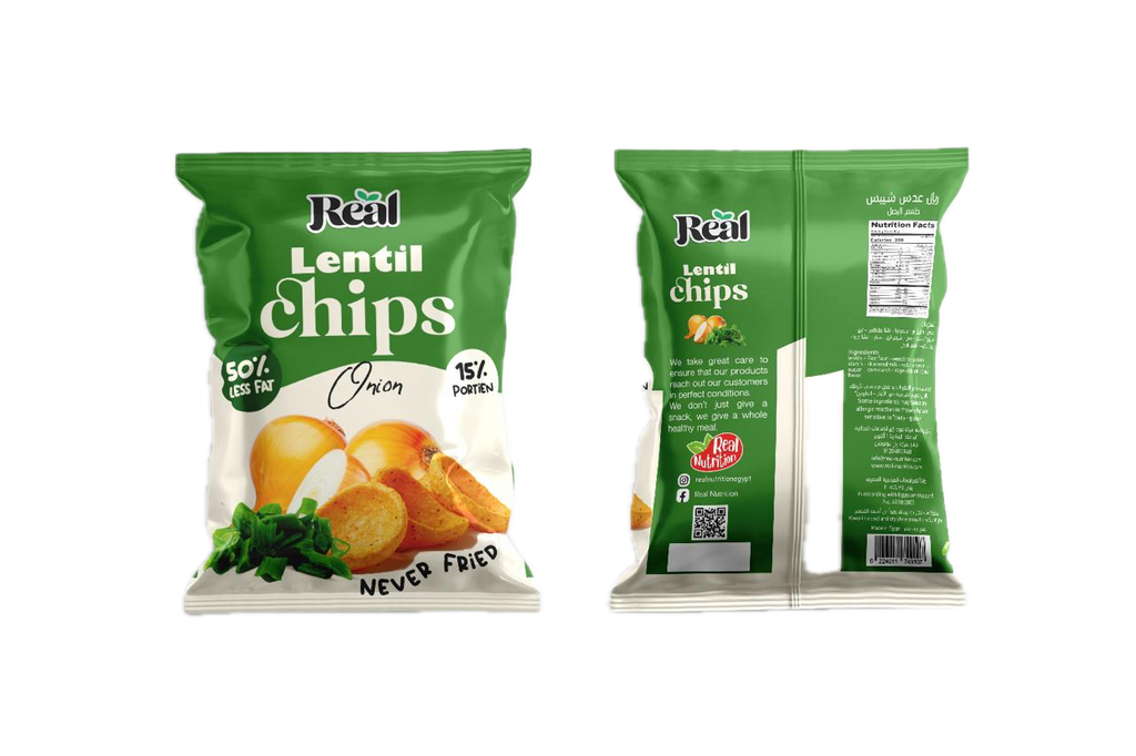 Real Lentil Chips Onion 60 gm