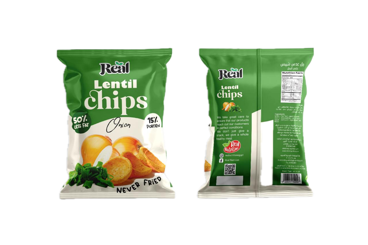 Real Lentil Chips Onion 60 gm